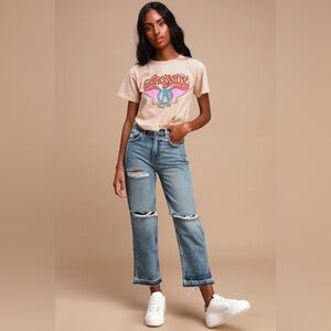 We The Free People Lita |  Ripped Straight Leg Jeans